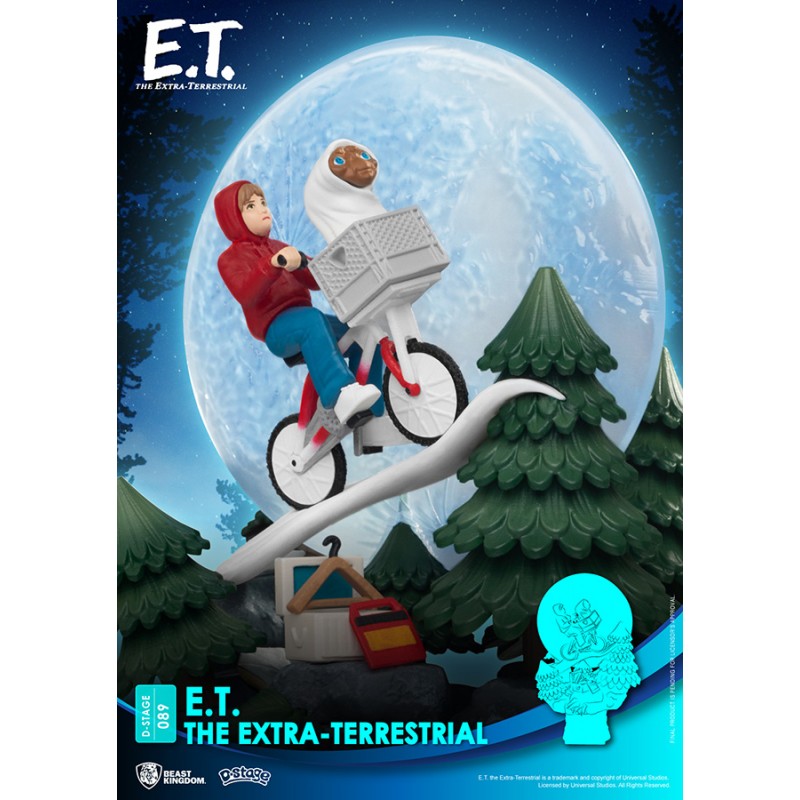 D-STAGE E.T. THE EXTRA-TERRESTRIAL STATUA FIGURE DIORAMA BEAST KINGDOM