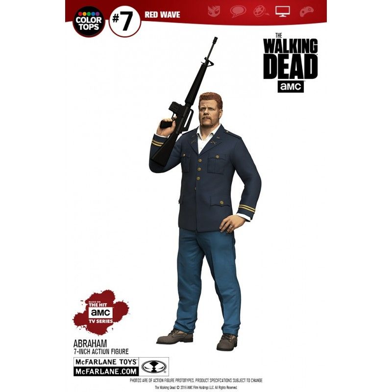 THE WALKING DEAD TV VERSION COLOR TOPS ABRAHAM FORD ACTION FIGURE MC FARLANE THE WALKING DEAD TV VERSION COLOR TOPS ABRAHAM FORD ACTION FIGURE MC FARLANE