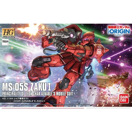 HIGH GRADE HG MS-05S ZAKU I GUNDAM THE ORIGIN 1/144 MODEL KIT ACTION FIGURE