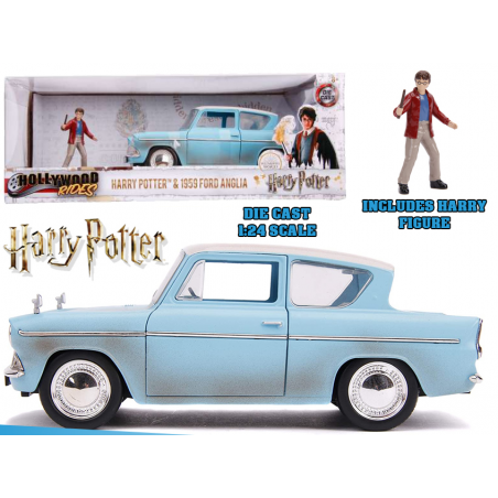 HARRY POTTER 1959 FORD ANGLIA DIE CAST 1/24 MODEL