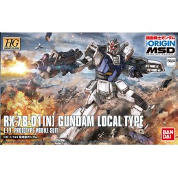 BANDAI HIGH GRADE HG GUNDAM LOCAL TYPE ORIGIN 1/144 MODEL KIT ACTION FIGURE